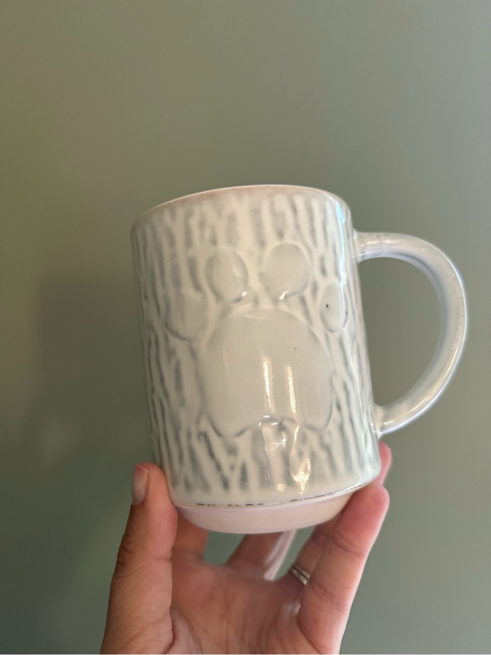 White Ceramic Paw-Print Mug - Home Accents